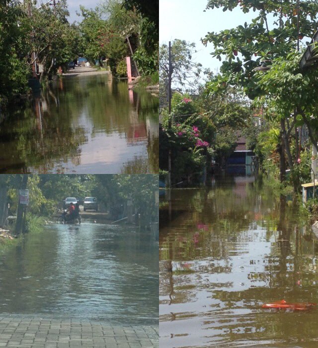 PetraAdi's tweet photo. @ganjarpranowo sdh 2 mggu banjir daerah kami blm surut mlh kmrn minggu ketambahan lg. Ada solusi? Bntr lg lebaran https://t.co/tvUhFIivjt