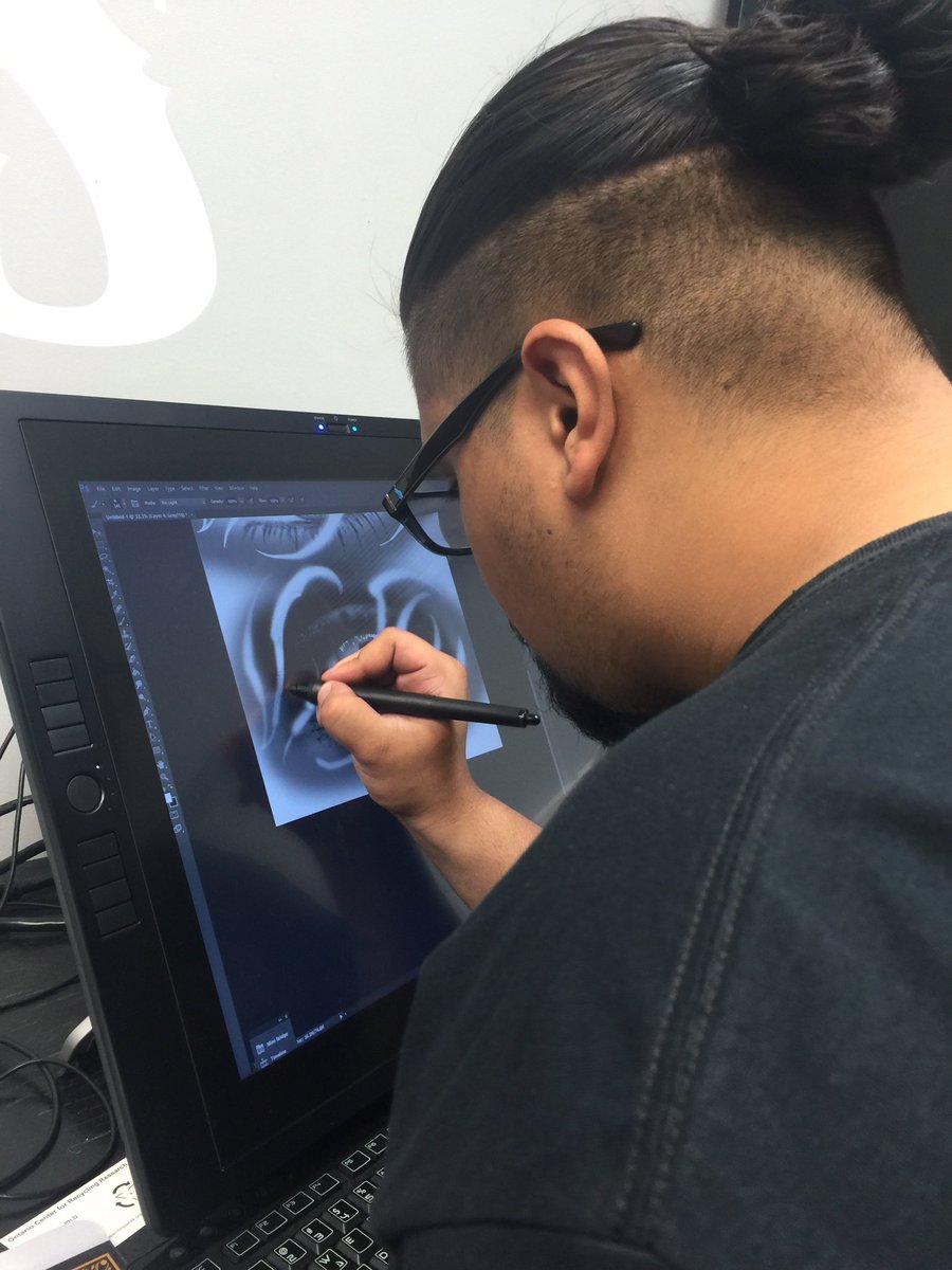InkTherapist's tweet photo. Gary hard at work!! https://t.co/6QdE19XXPA