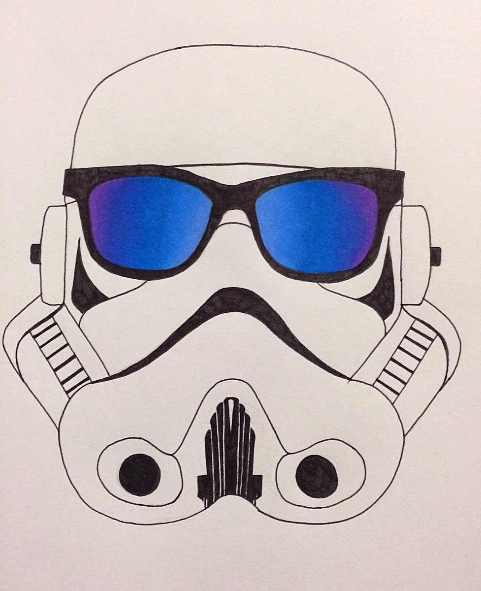 jonahcoleman's tweet photo. Stormtroopers are people too. #oopsiarted #starwars #shades #illustration #anotherone #Retweet #favorite #icy https://t.co/CbCZJp6lMh