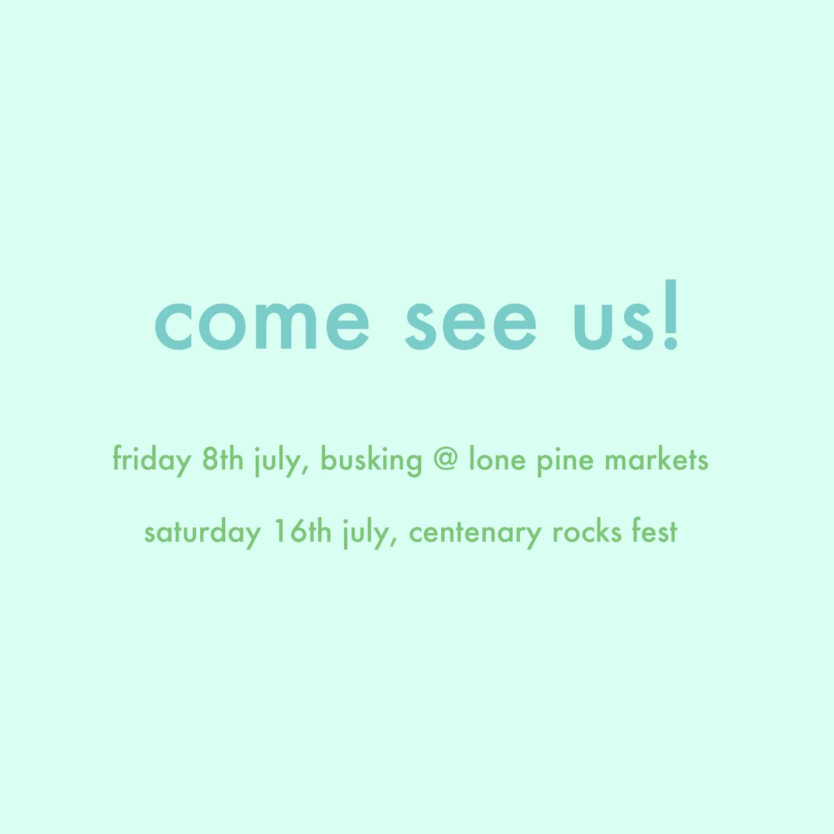 We're out and about over the next few weeks, come catch us busking this Friday at <a href="/lonepinekoala/">Lone Pine Koala Sanctuary</a> markets! 🎤