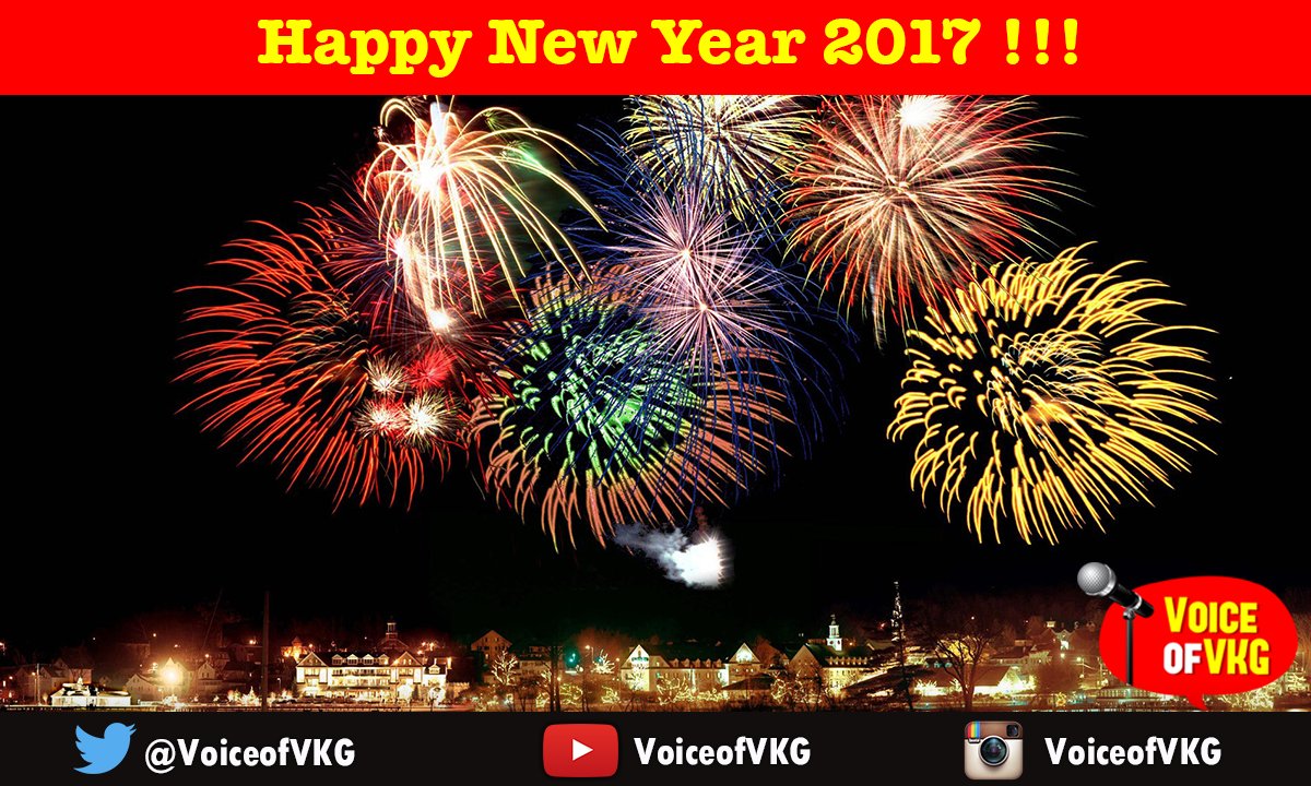 VoiceofVKG's tweet photo. Wishing everybody a very #HappyNewYear!!! https://t.co/uDfC5Z10bY