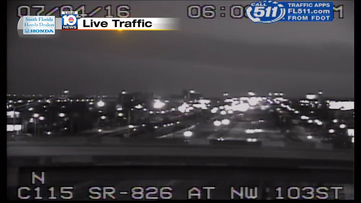 Traffic Alert -- Road debris on SR-826 NB and NW 103rd St #TRAFFIC #MIAMI https://t.co/M1VAkb6uBt