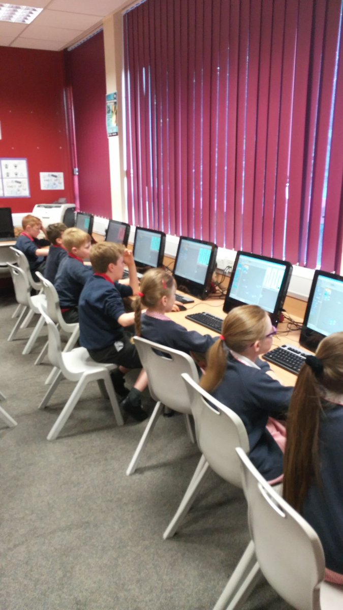 ComputingHuGS's tweet image. Year 5 @longtonprimary with us today for a Scratch experience.