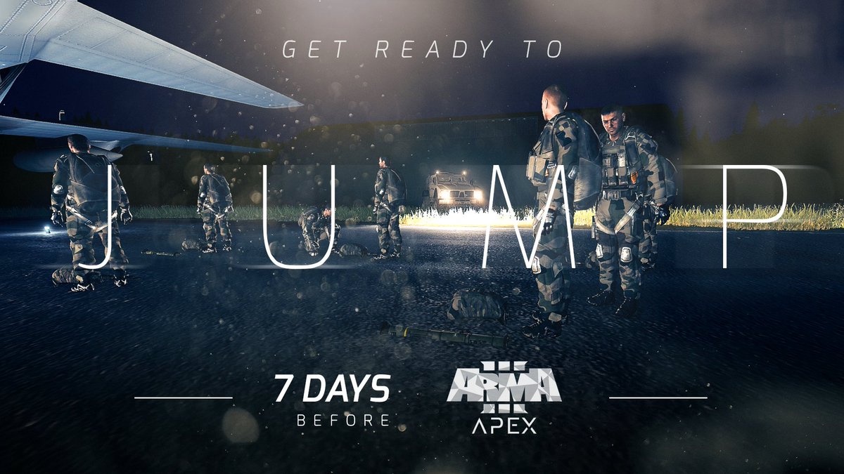 calden280's tweet photo. 7 days before @Arma3official APEX ! Get ready to jump on the new #Arma3 chapter. Don't forget your sunscreen. https://t.co/iTVKuLWwDV