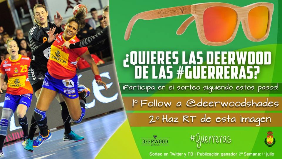 RFEBalonmano's tweet photo. ¡Nueva semana pensando en @rio2016_es! Y nuevo sorteo de las gafas de las #Guerreras! RT y Follow a @deerwoodshades. https://t.co/WISFRAiExq