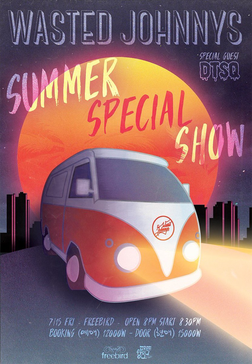 Wastedjohnnys's tweet photo. 웨이스티드쟈니스가 정말 오랜만에 단독공연을 갖습니다 
밴드 DTSQ 와 함께 7월15일 클럽프리버드에서 만나요!!!

오늘 오후 6시에 예매 오픈입니다!! :)

https://t.co/SH3HwR0rXR https://t.co/5idDAmIR8m