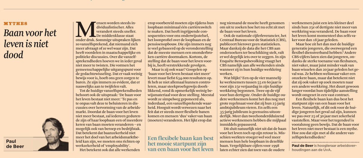 Flexibele baan mooi startpunt voor baan voor het leven <a href="/PaulTdeBeer/">Paul de Beer</a> 
fd.nl/opinie/1158505…