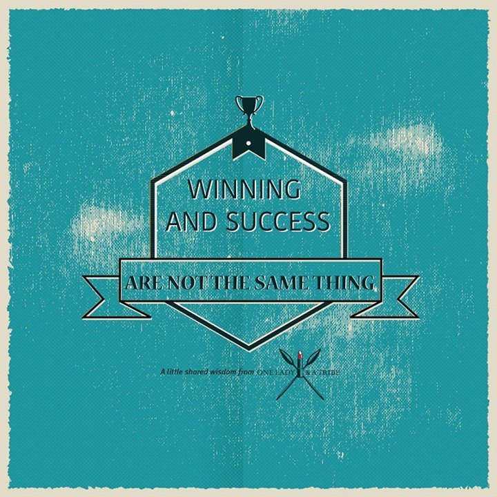 1LadyandaTribe's tweet photo. #MondayMotivation Winning and success are not the same thing. #OLAAT https://t.co/ulXE1PiInU