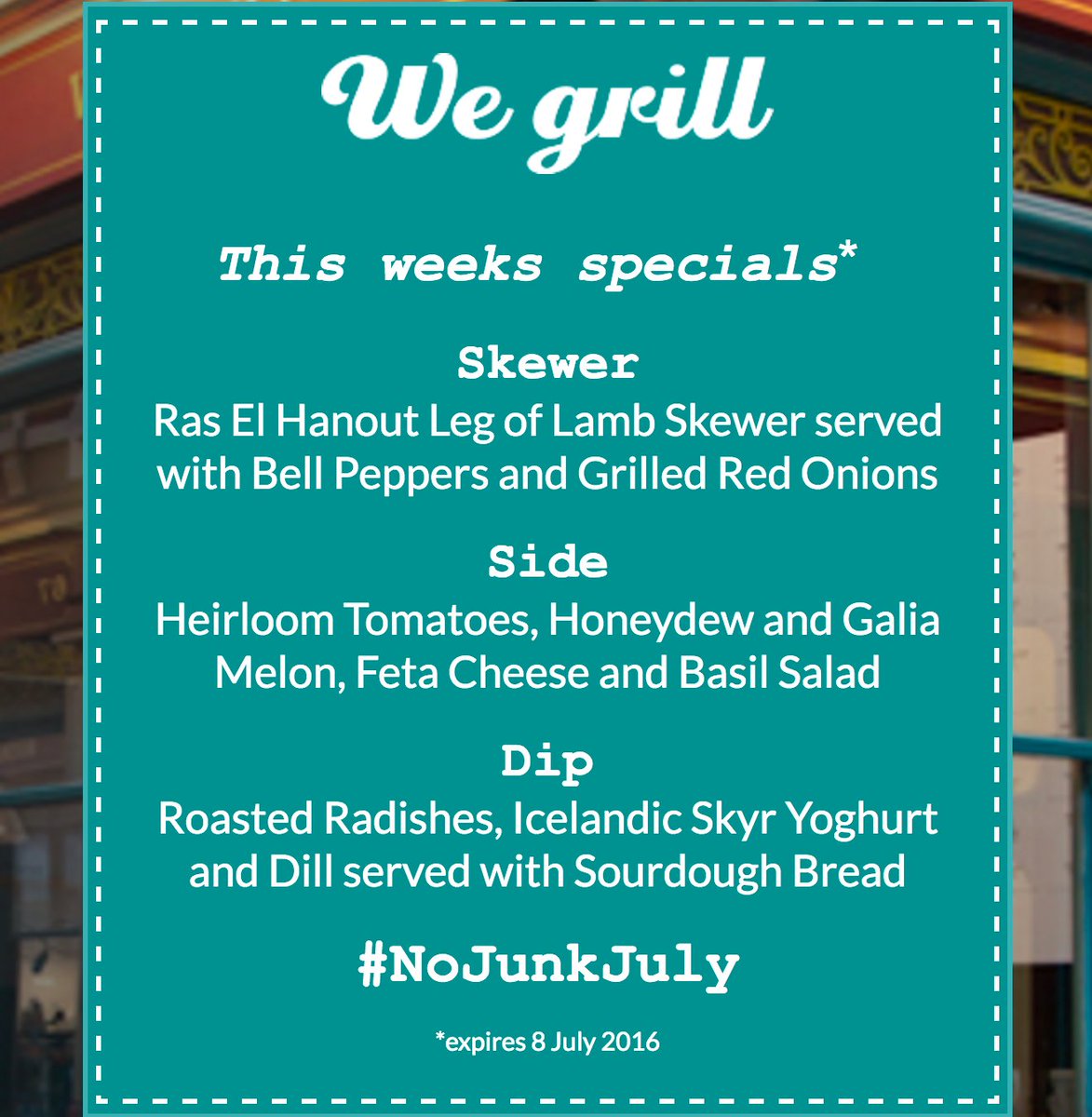 We_grill's tweet photo. Menu for week 1 of #NoJunkJuly are you ready! @JimiBarr89 @Chambss @pintskebab #eatlikeanathlete #wegrilluk https://t.co/8l07KLTenz
