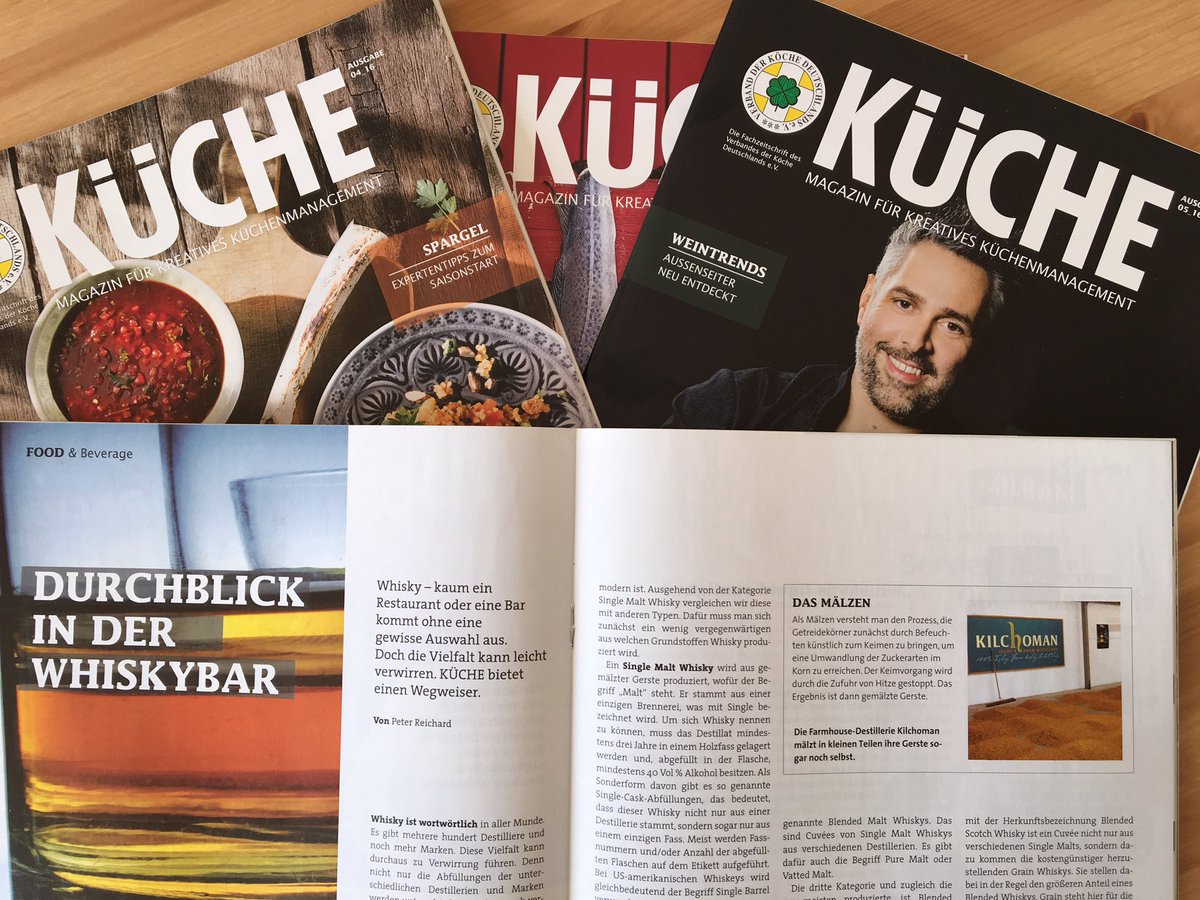 designmacherei's tweet photo. Belege für meine Artikel und Kolumnen zu Whisky, Wein und Gin für das Magazin KÜCHE sind angekommen. #Text #Genuss https://t.co/GldBkwIHHc