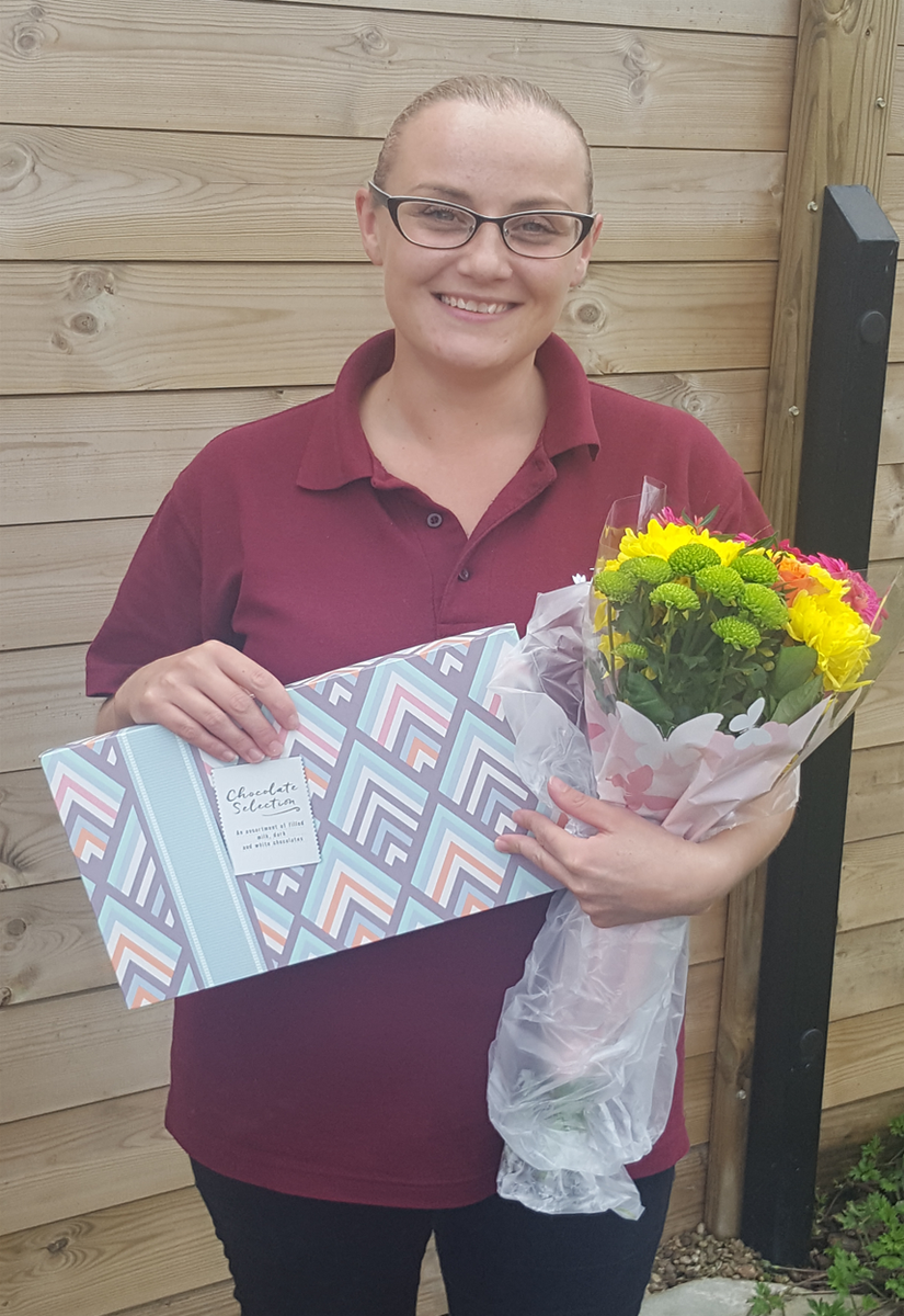 Jade Baldock is Superhero of the Week. “Jade is a delightful, energetic Caregiver. She has endless patience."