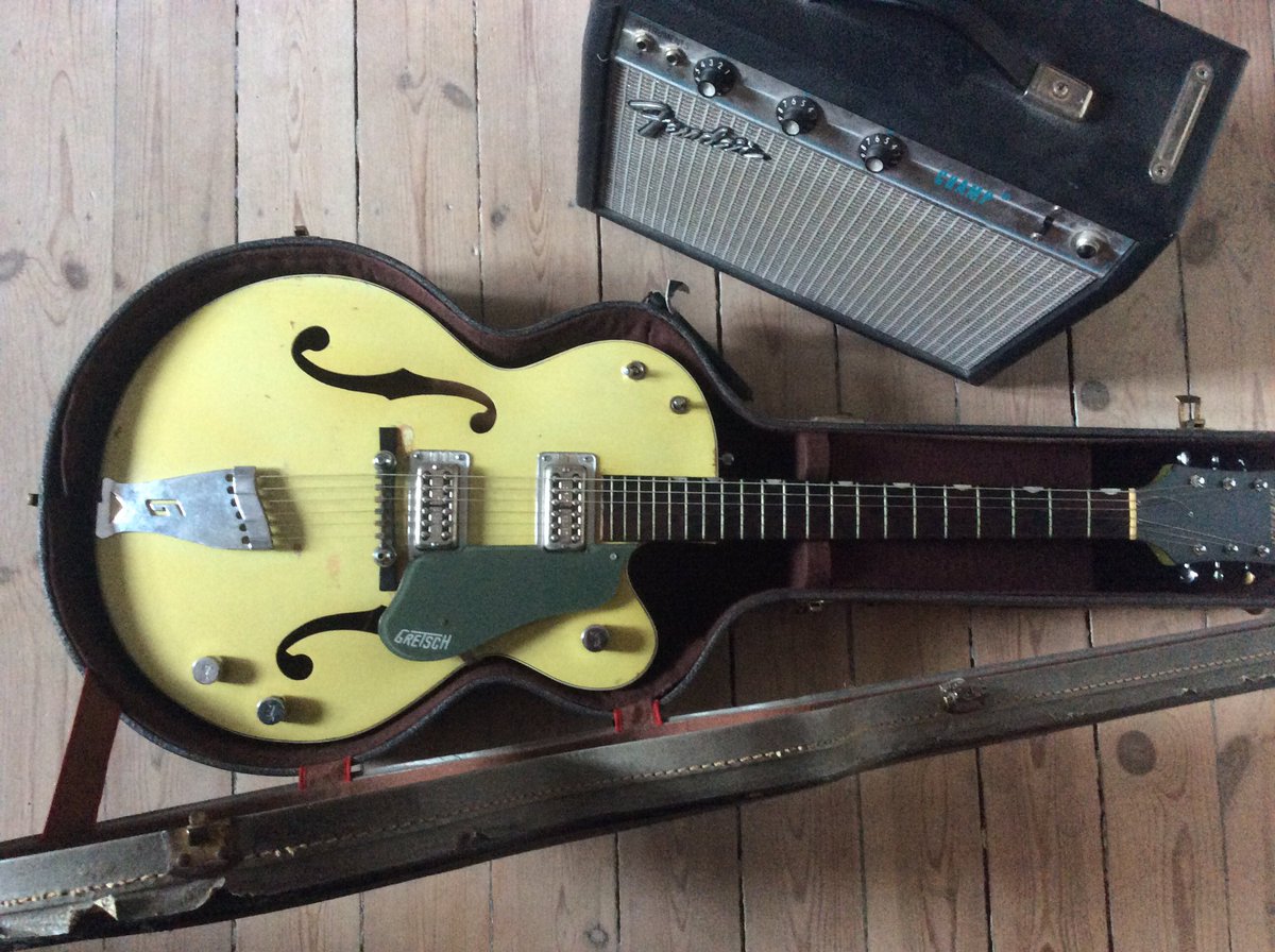 Today's guitar. 1960 Gretsch double Anni. Say personal Jesus:) #inthefumes #vintageguitars