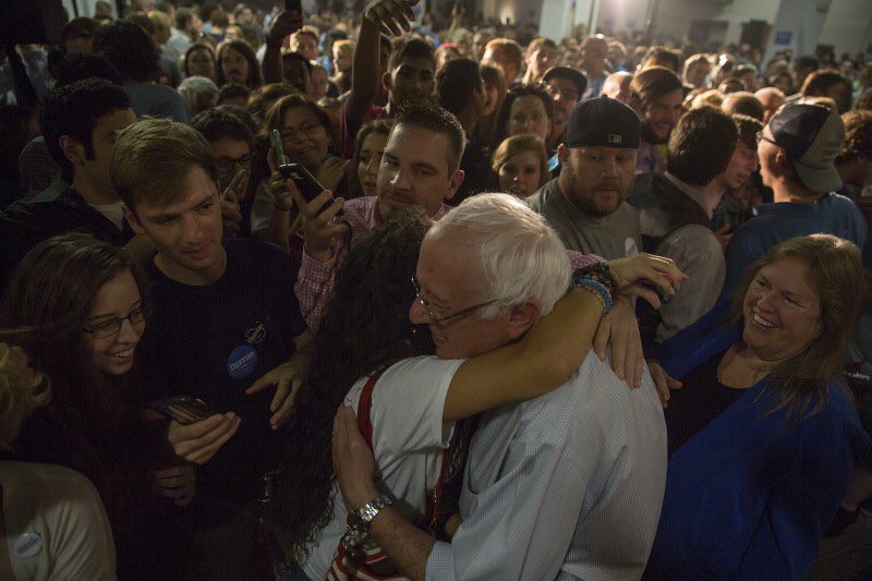 TXBern's tweet photo. #IPledgeMyVoteToBernieSanders Because he's brought us all together. https://t.co/VRLbkY3Tow