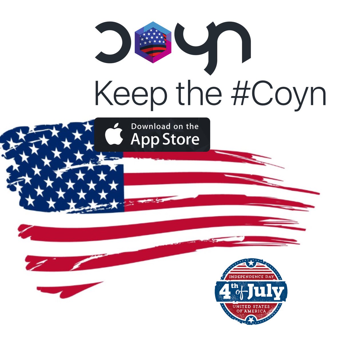 coynapp's tweet photo. #happy4thofjuly #keepthecoyn #coynapp
https://t.co/eTEtrRiJYR https://t.co/2fiMcASCZ8