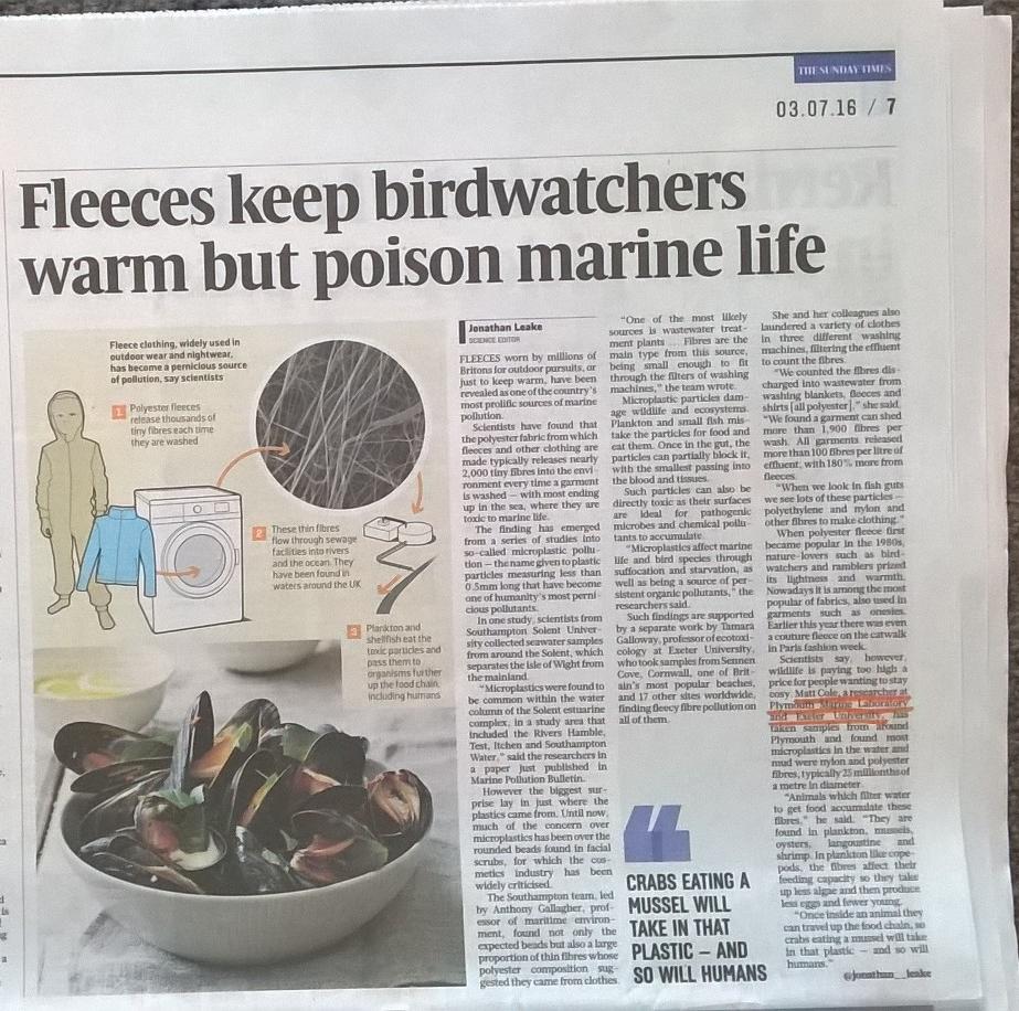 Lauri Markelin (@laurimarkelin) on Twitter photo Well done @SciMatty & co for getting your #Microplastics work to @thesundaytimes! <a href="/PlymouthMarine/">Plymouth Marine Lab</a> <a href="/UniofExeter/">University of Exeter</a> Well done @SciMatty & co for getting your #Microplastics work to @thesundaytimes! <a href="/PlymouthMarine/">Plymouth Marine Lab</a> <a href="/UniofExeter/">University of Exeter</a>