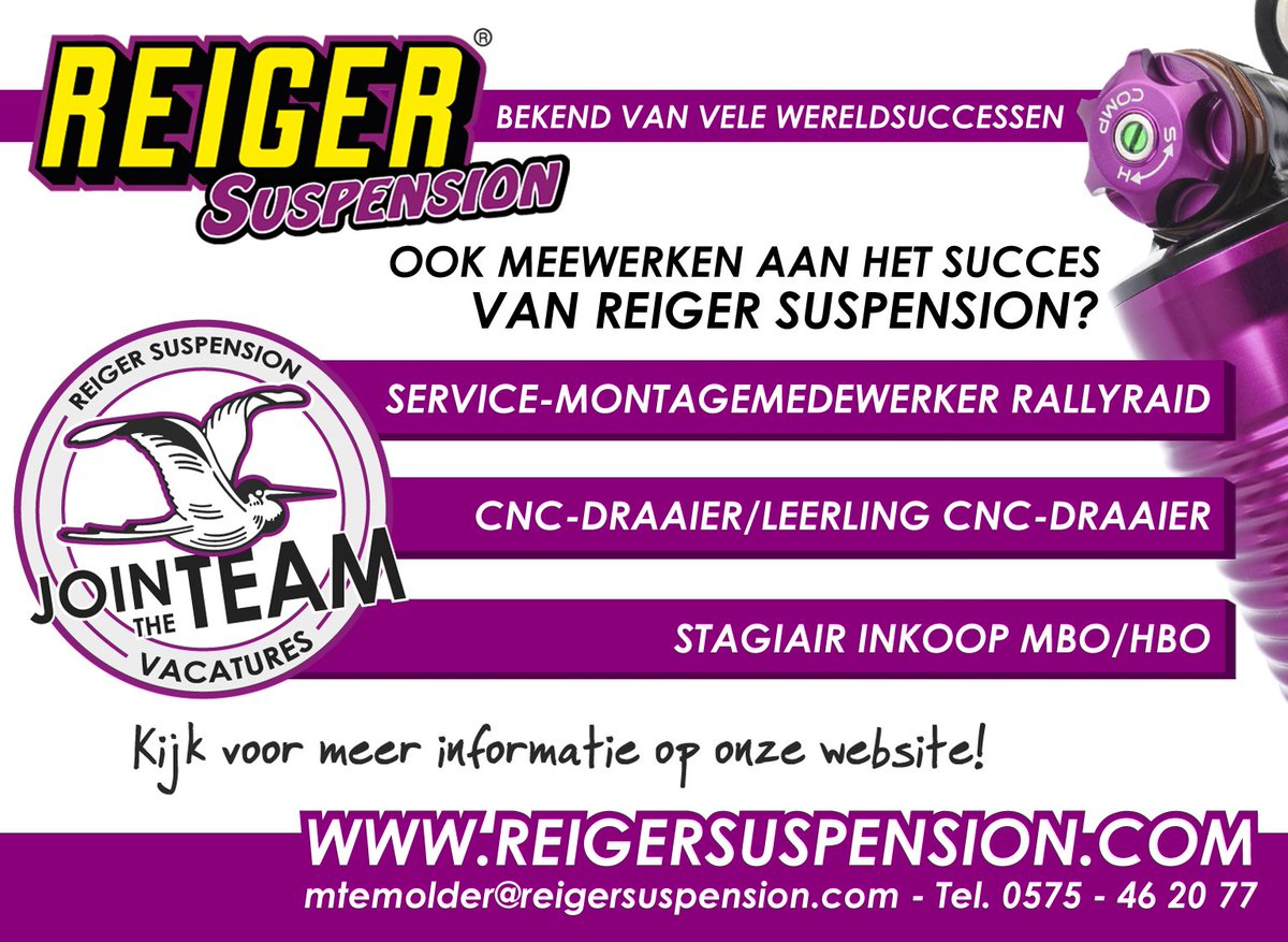 Reiger Suspension (@reigerracing) on Twitter photo 