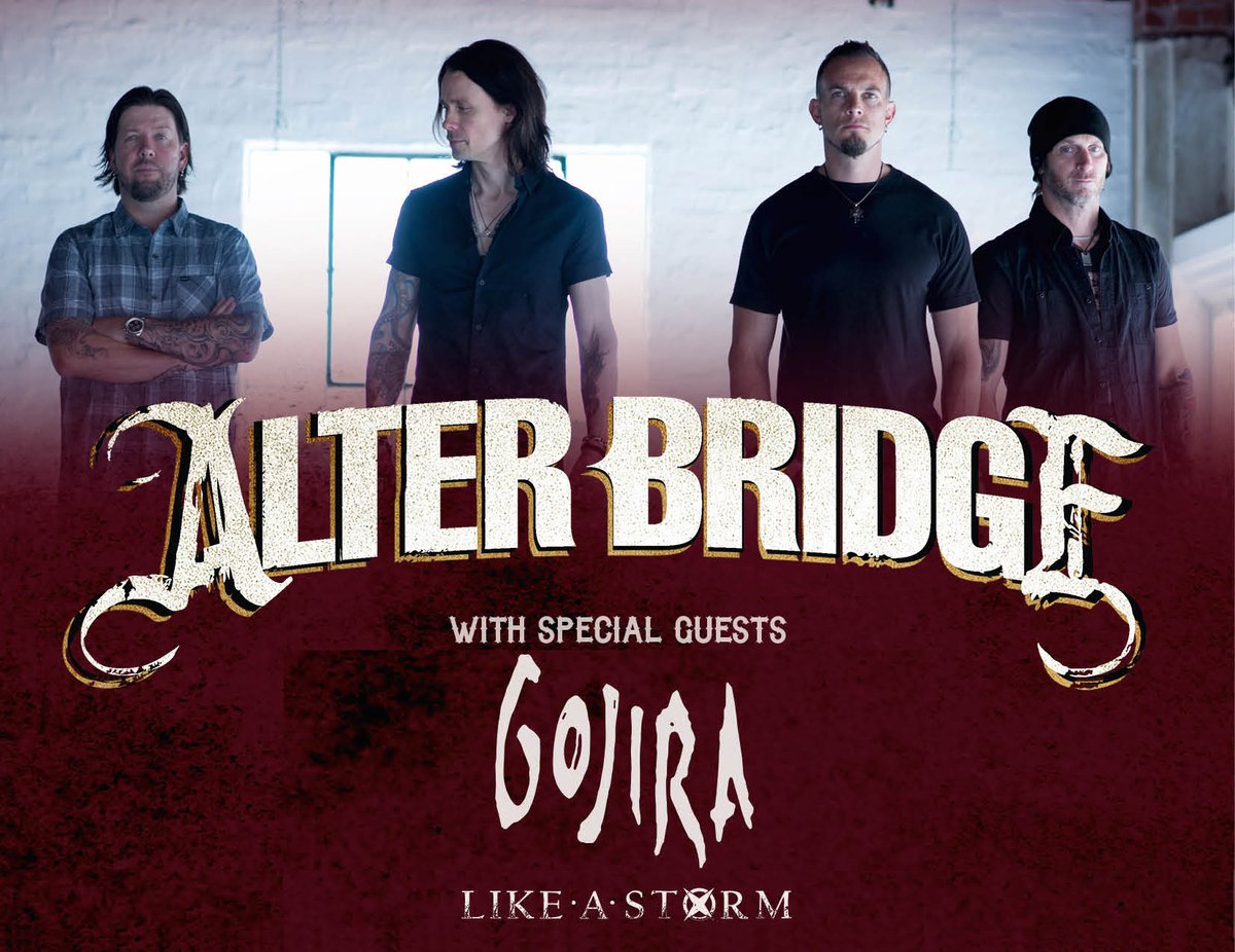 likeastorm's tweet photo. EUROPE! @alterbridge tour w/ @likeastorm! Dec shows also feature @GojiraMusic! Info: https://t.co/PkiL0HX93o! - MCKZ https://t.co/sS4NBoHKwi