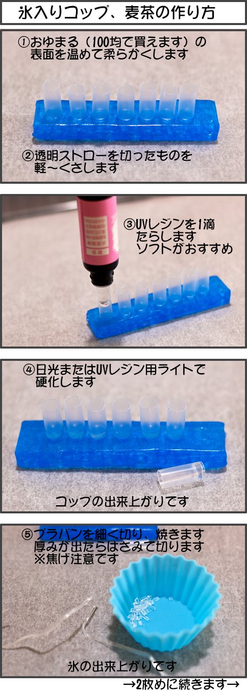 Twitter 上的 しらたま 有機転換炉送り系さにわ ミニチュア氷入りコップ 麦茶 ジュースの作り方まとめてみました 数百円で大量に作れてめちゃ簡単 どんどん作ってひっかけやねんどろ達にたっぷり飲み物飲んでもらお T Co K758l8ufdr Twitter