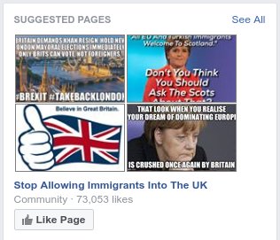 panagopulosh's tweet photo. Love facebook's page suggestion algorithm, must be all the trolling... https://t.co/DHAGdRelSq
