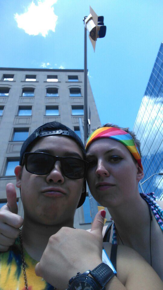 KeRiCosplay's tweet photo. #PrideTO #2016 #PrideToronto2016 with the love of my life #partner #couple #adorable #loveislove https://t.co/mwdLlMjGvC