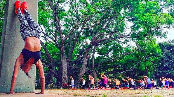 LiquidoDubai's tweet photo. Workout. Eat well. Be patient. #Yoga #Dubai https://t.co/l3bF9237vq