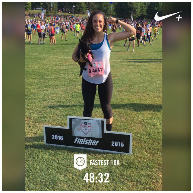ndemarko's tweet photo. Show them how it's run. 😏 1st Peachtree Road Race!  I just ran 6.32 mi with Nike+. #nikeplus https://t.co/OKIgN3RB7d