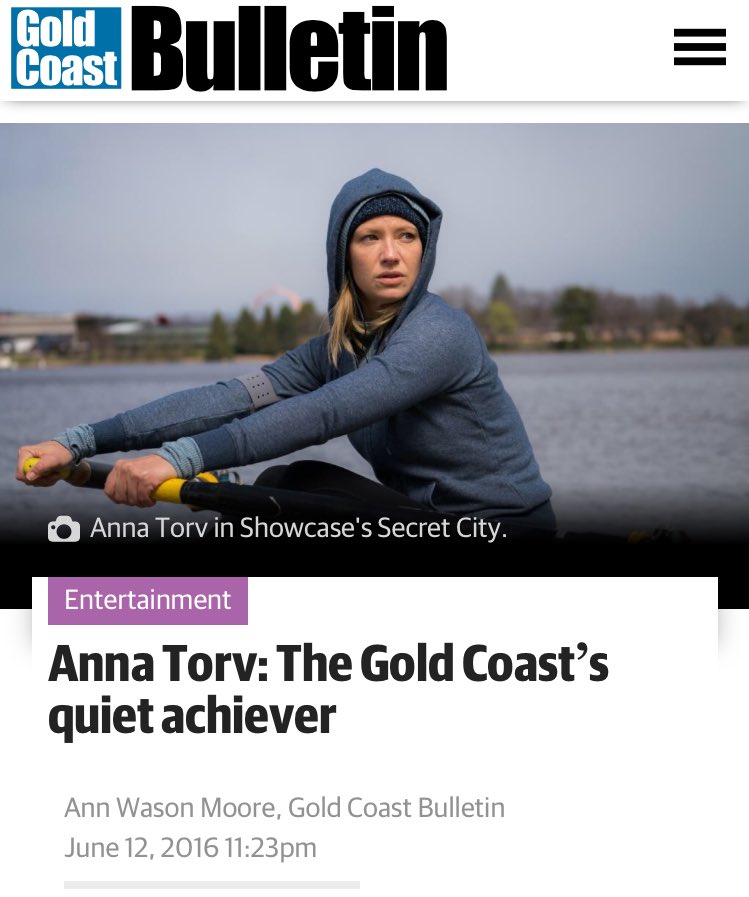 #AnnaTorv La triunfadora silenciosa. Entrevista realizada por The Gold Coast Bulletin ow.ly/pmPh301UrrF