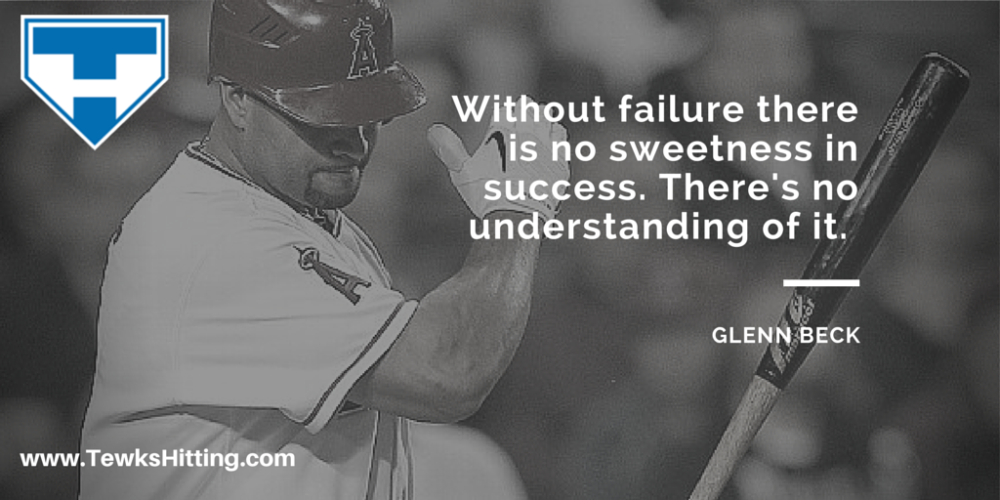 TewksHitting's tweet photo. "Without failure there is no sweetness in success. There's no understanding of it." - Glenn Beck https://t.co/TDaLqkaxiF