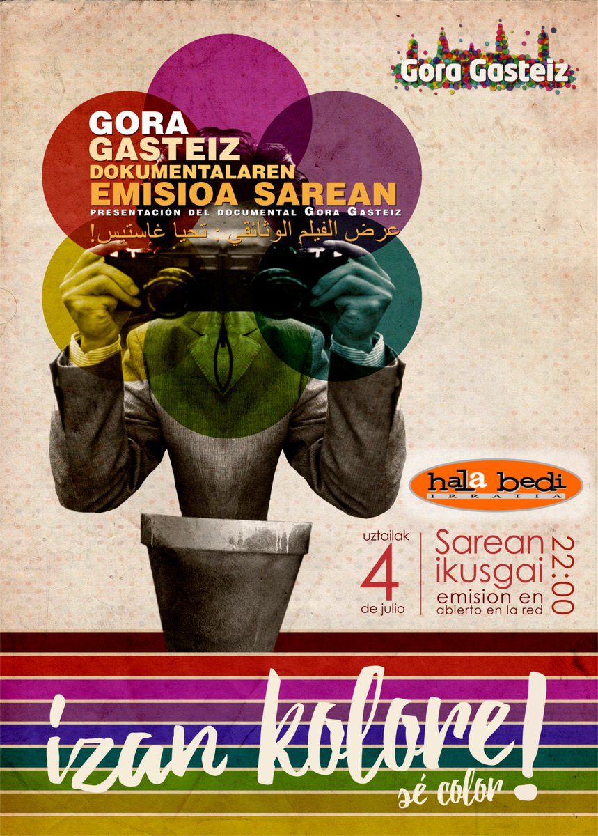 [Bideoa] "Gora Gasteiz - Izan kolore, sé color" el documental halabedi.eus/2016/07/04/gor…