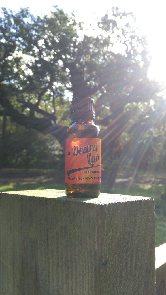 TheBeardLab's tweet photo. Behold the glory of the Maple Syrup &amp; Pancakes beard oil!

Smells like the perfect breakfast. 

Smell like a winner! https://t.co/xEAh4IN3qk