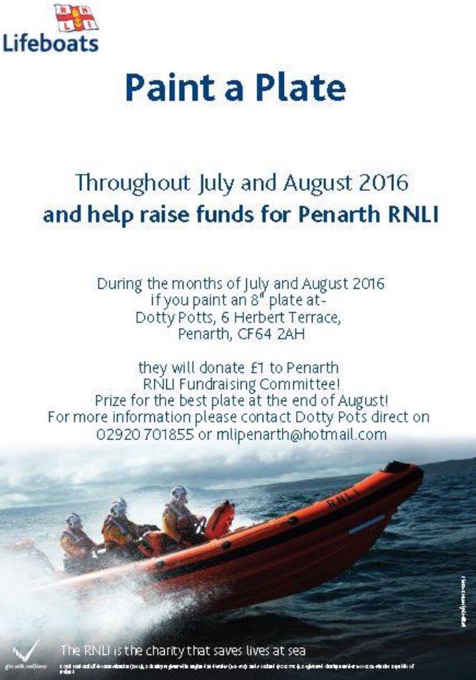 PenarthSweets's tweet photo. #RNLI #dottypots #fundraiser #julyandaugust #havefun #becreative @Dottypots @RNLIPenarth #penarth #penarthhour https://t.co/BZD9xgWx5y