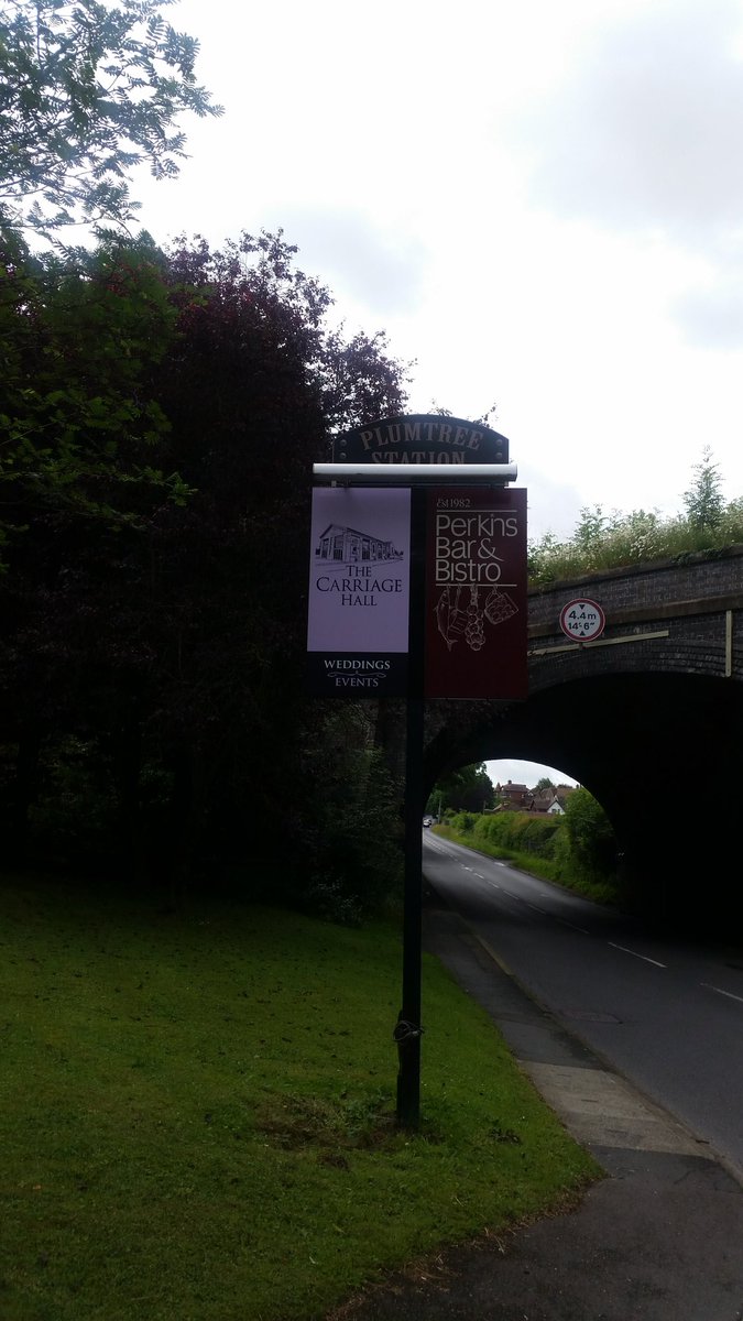 Our beautiful new signage with <a href="/PerkinsNotts/">Perkins Bar & Bistro</a> so proud! #plumtreestation