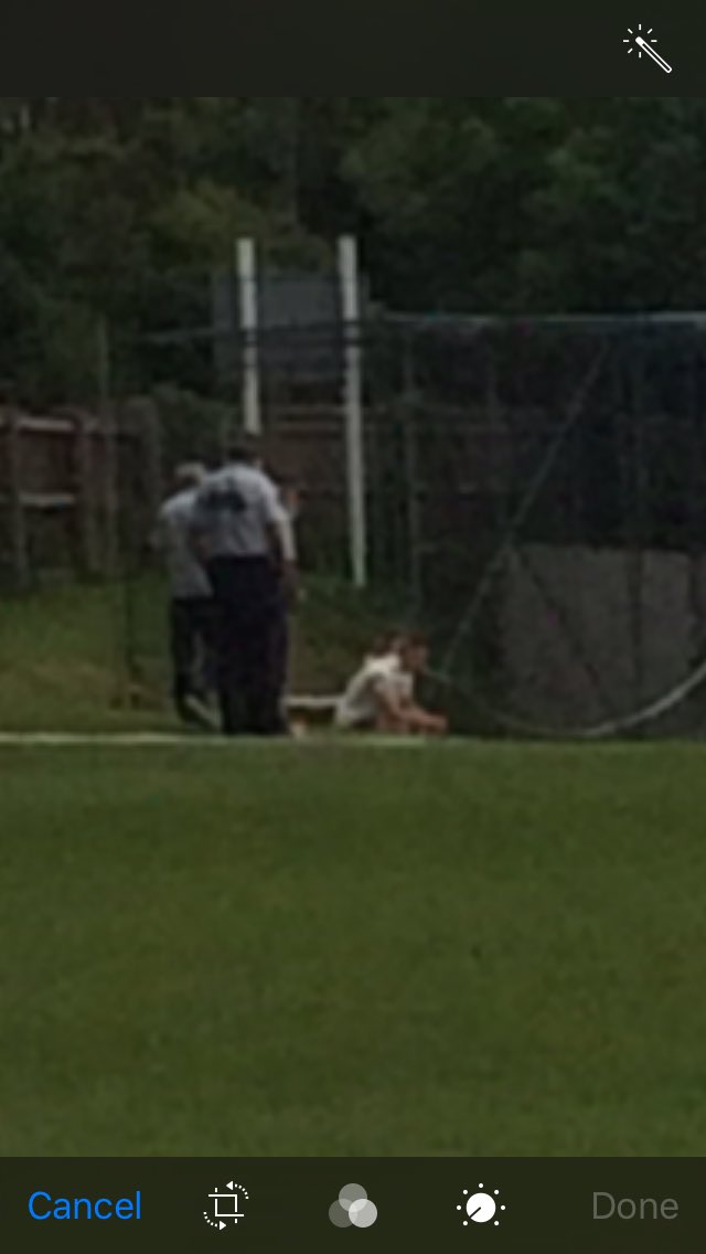 Having a back rub <a href="/Whale2901/">Will Hale</a> 👫 team mates are in pavilion pal!