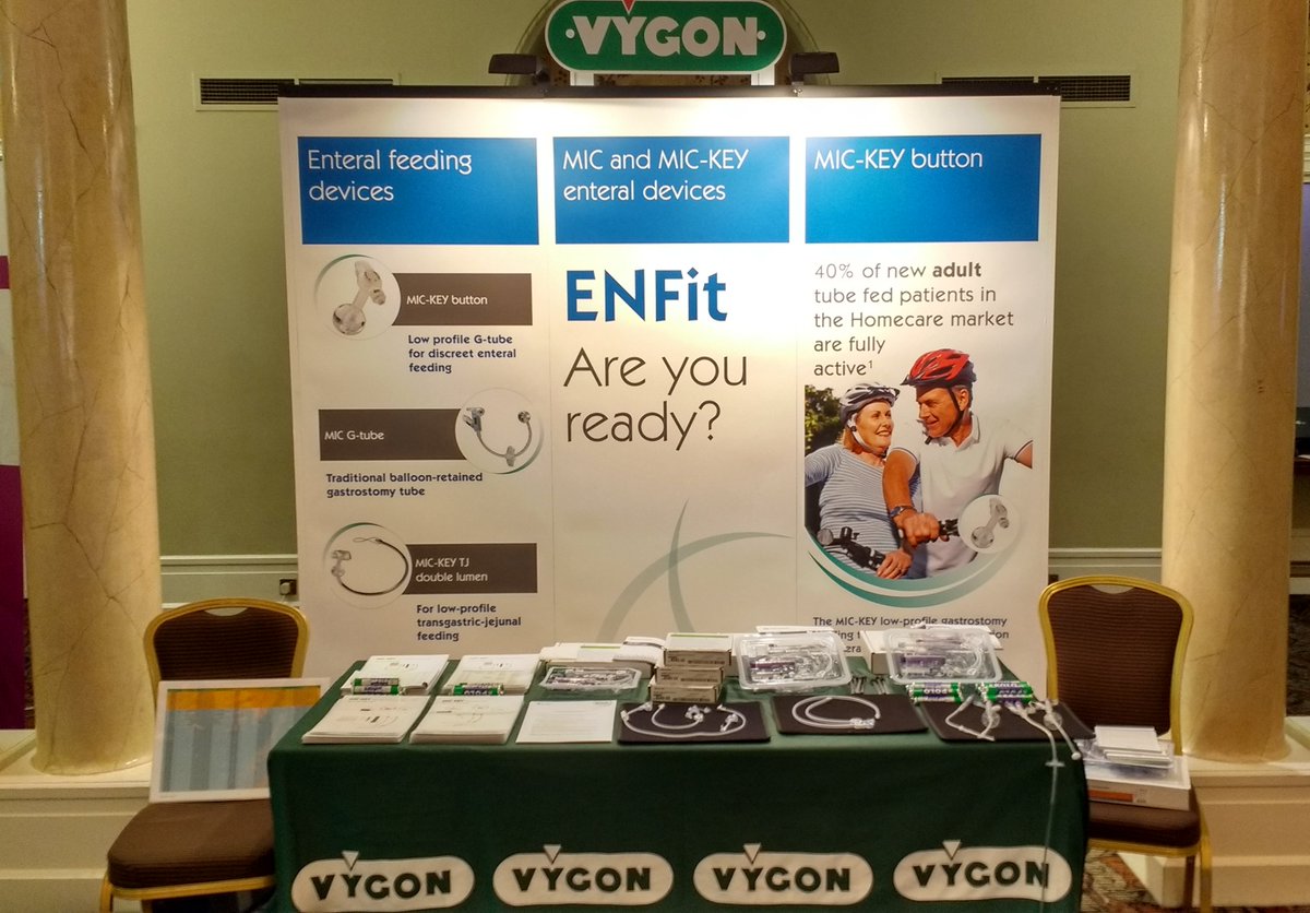 vygonuk's tweet photo. The Vygon ENFit range is on show at #nnng2016. Talk to Max today for full details of changes & availability. https://t.co/Rvsudj3eun