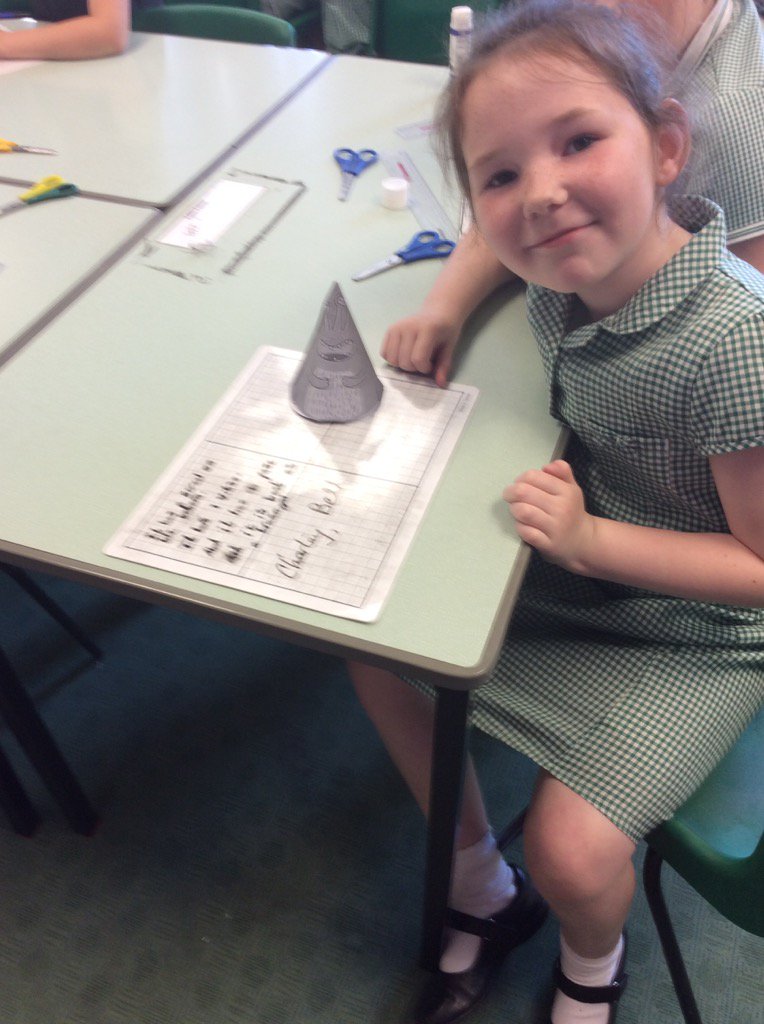 Year3F's tweet photo. Constructing nets to make 3D shapes and describing their properties @fazakprimary #maths #shape #nets #3D https://t.co/uQ0fkODrFg