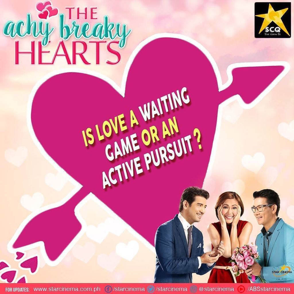StarCinema's tweet photo. #TheAchyBreakyHeartsNowShowing #BreakoutBoxOfficeTrio https://t.co/2cl3R70T7V