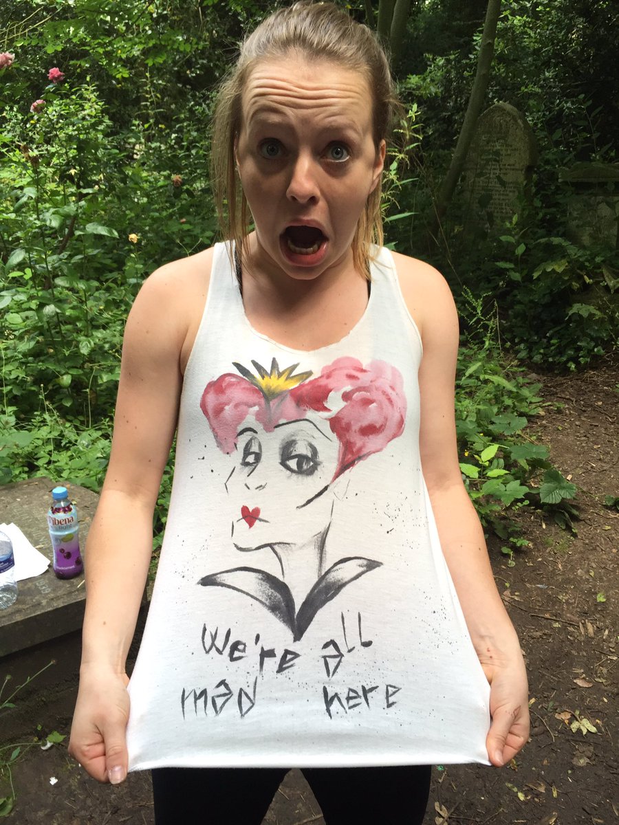 Very appropriate rehearsal attire for @AliceInAbney !