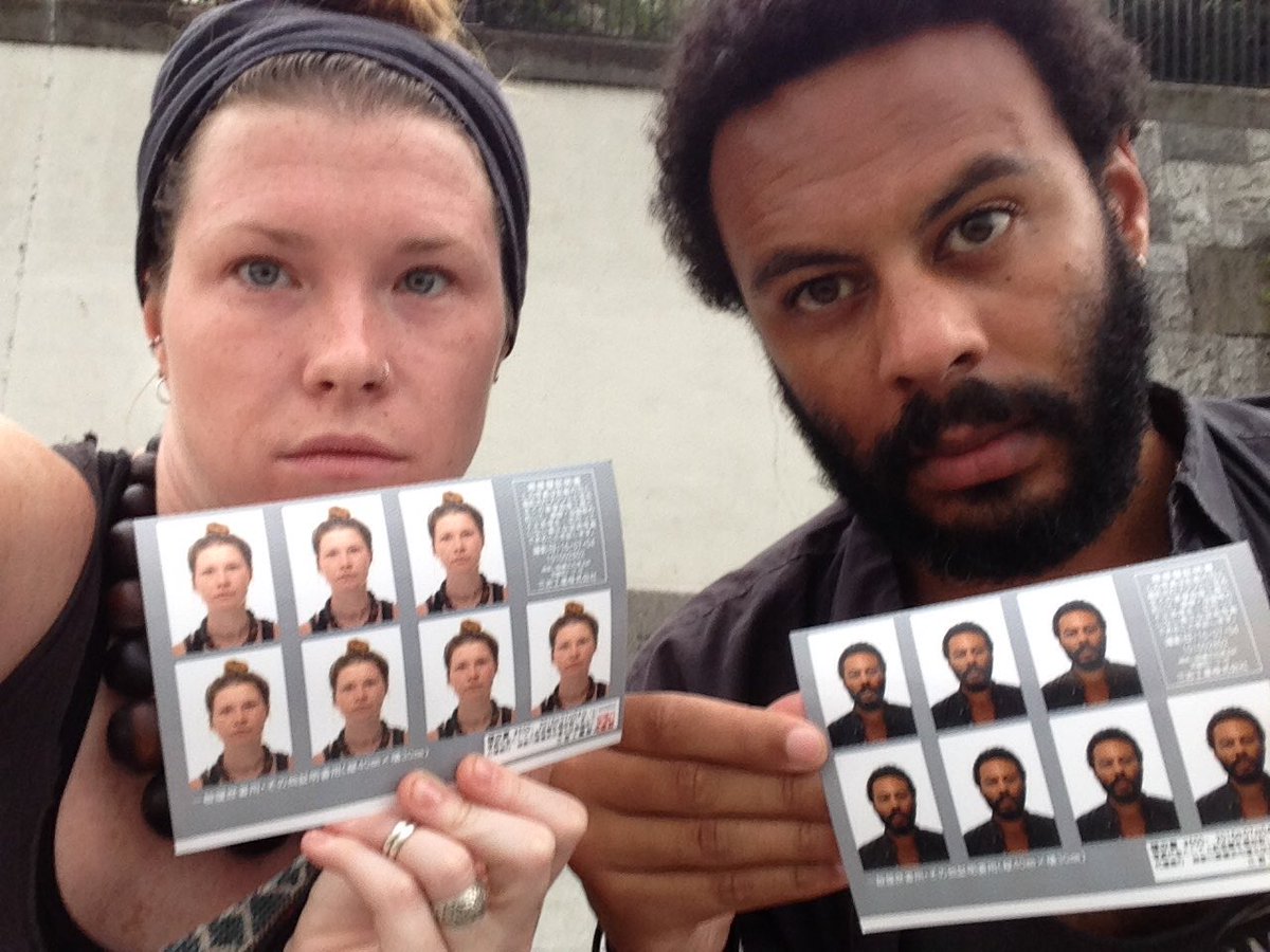 TheWholeWorldOr's tweet photo. Mugshots ready for our Thai visas tomorrow - Bangkok here we come!!! S&Jx #ontothenextstop #worldtravel https://t.co/NBH9s8QypE