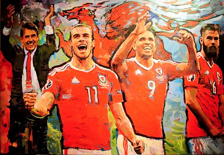 OrielMimosa's tweet photo. Our third print in the Wales team series, 'Diolch' by Meirion Jones #WAL #EURO2016 https://t.co/hzj5nGgEab