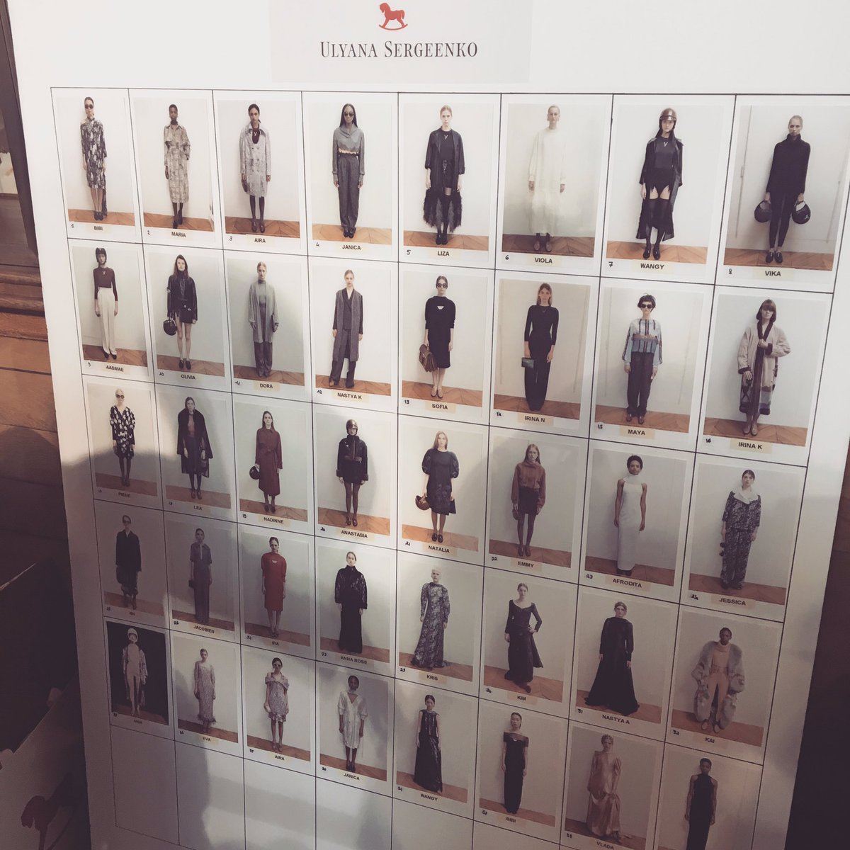 elizabethhsieh's tweet photo. All the looks backstage #UlyanaSergeenko Couture show FW16 PFW #behindthescenes #fashion #modelboard #hautecouture https://t.co/u36XtkR5wN