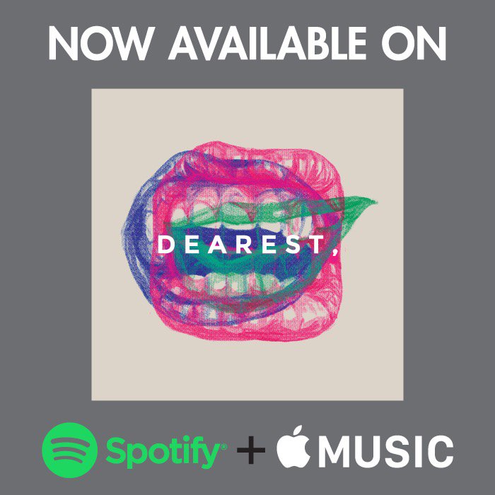 deardeardearest's tweet image. We're on Spotify + Apple Music! Spotify:open.spotify.com/artist/18KDhrt…! Apple music/iTunes: itun.es/ph/EZ-gdb