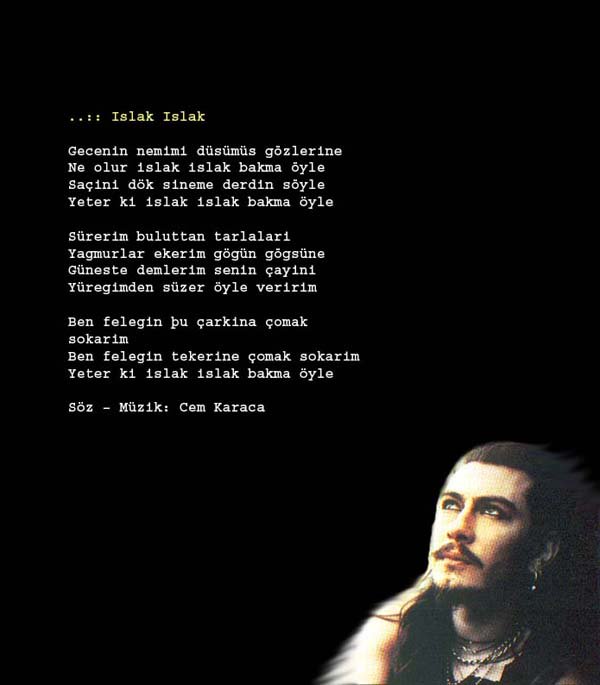 Yeter ki ıslak ıslak bakma öyle...