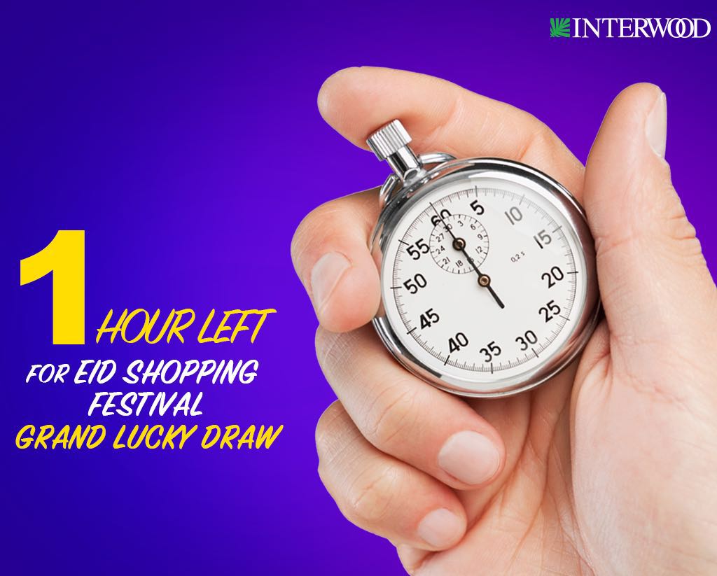 OhMyMascara_'s tweet photo. Just 1 hour left in Interwood's eid shopping festival grand lucky draw! #EidKiKhushiyan https://t.co/3BFVy5GmIK