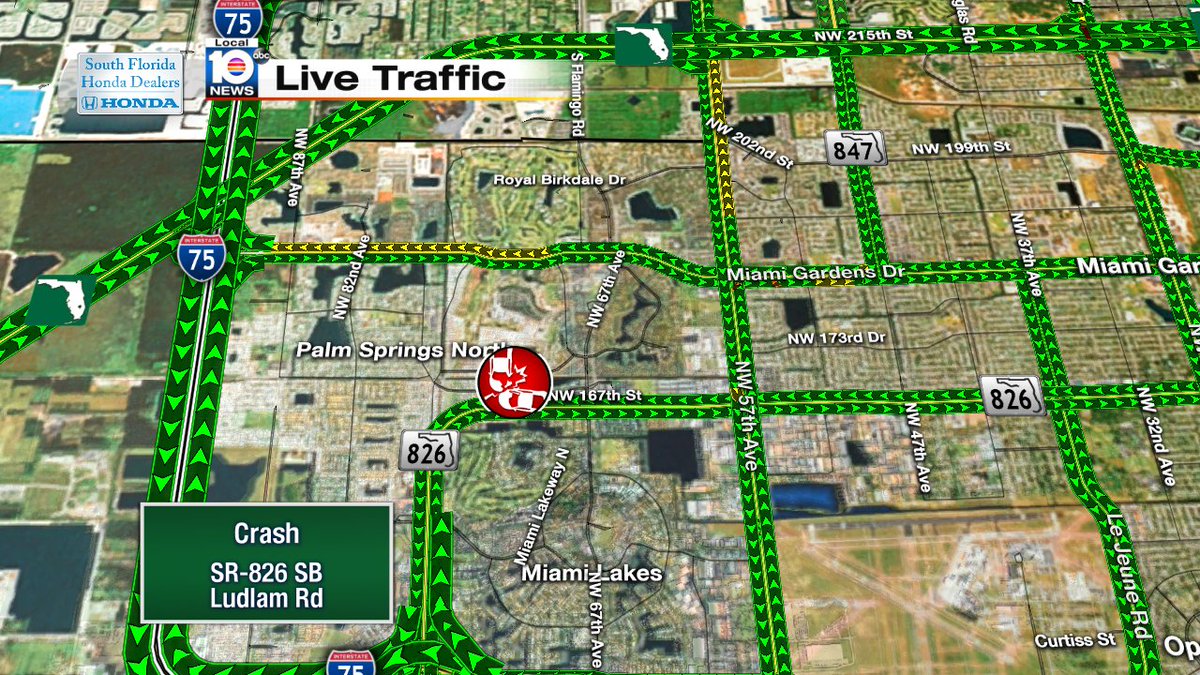 Crash on SR-826 SB & Ludlam Rd #TRAFFIC #MIAMI https://t.co/clMNGhP30t
