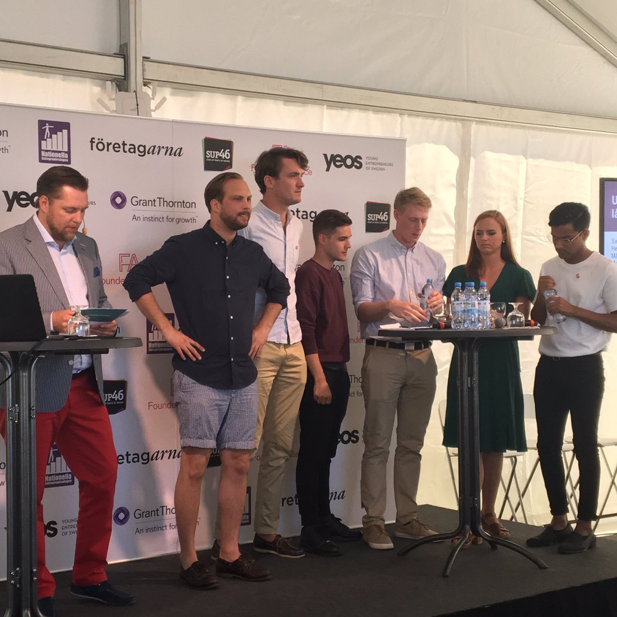 GrantThorntonSE's tweet photo. Fullt både i lokal o på scen. Ungdomsförbunden är här! @gunthermarder @GrantThorntonSE #Almedalen #EntD https://t.co/m9htp465Kf