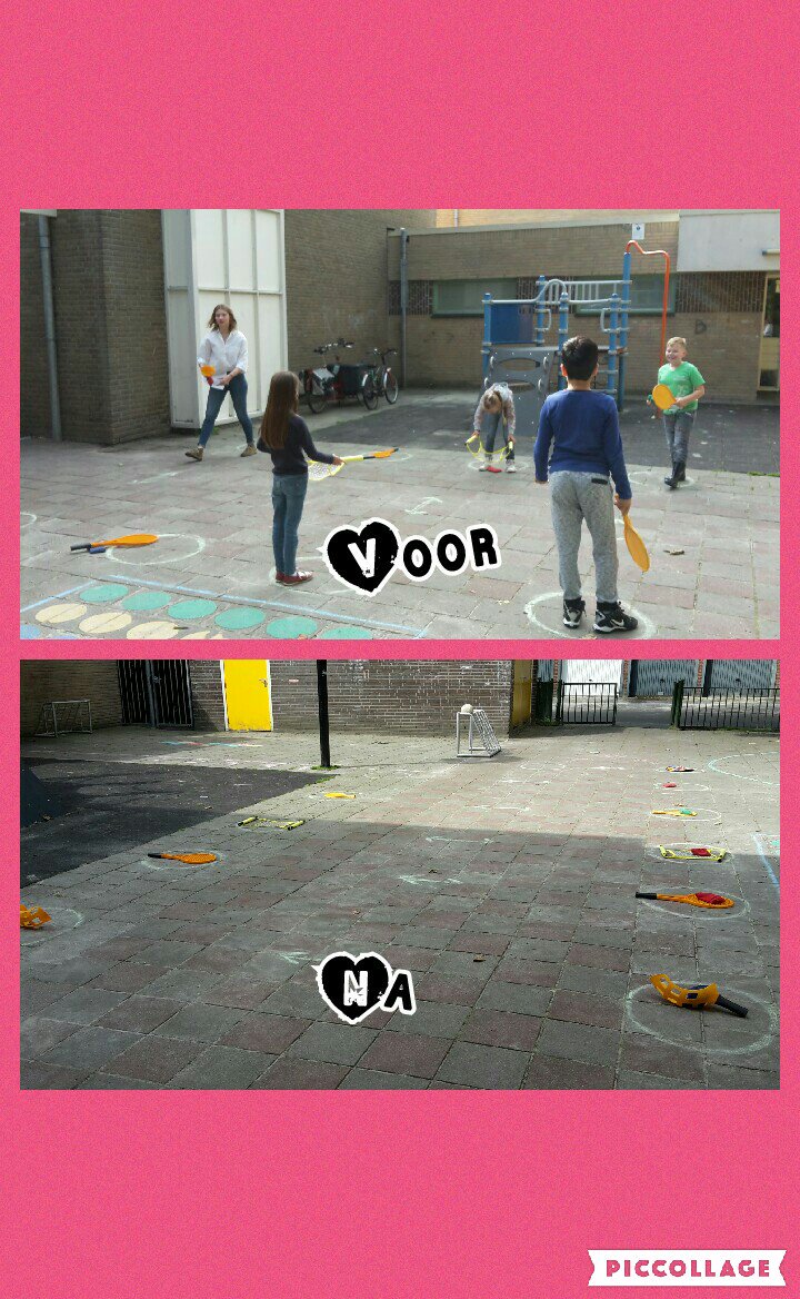 Op het plein komen en zien dat de junior coaches alles keurig terug hebben gelegd. @BeweegWijs <a href="/SBO_de_Spinaker/">SBO de Spinaker</a>