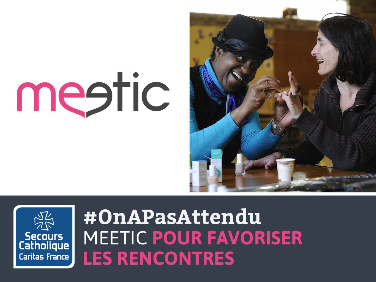 Secours_Catho's tweet photo. Pas besoin de @meetic pr de belles rencontres ! #RencontresSolidaires #OnAPasAttendu https://t.co/KrKuwlcUb1 https://t.co/Hwq7Ma3WBW