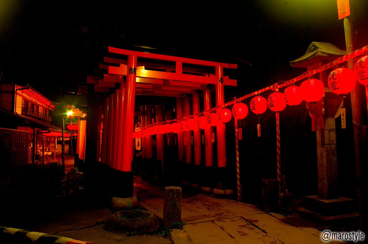 京都の伏見稲荷大社 本宮祭 の異界感を表現した画像とみんなの反応