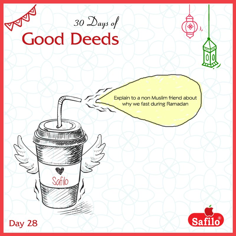 SafiloPK's tweet photo. Day 28. . .
#RamadanKareem #30DaysOfGoodDeeds #Safilo https://t.co/C0thWr8jz1
