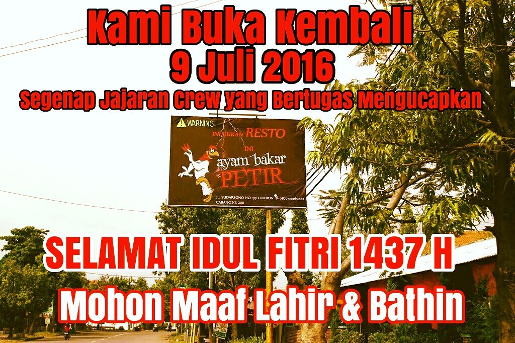 Sampai Jumpa dibulan Syawal ... Terimakasih #SobatAyam ABP..